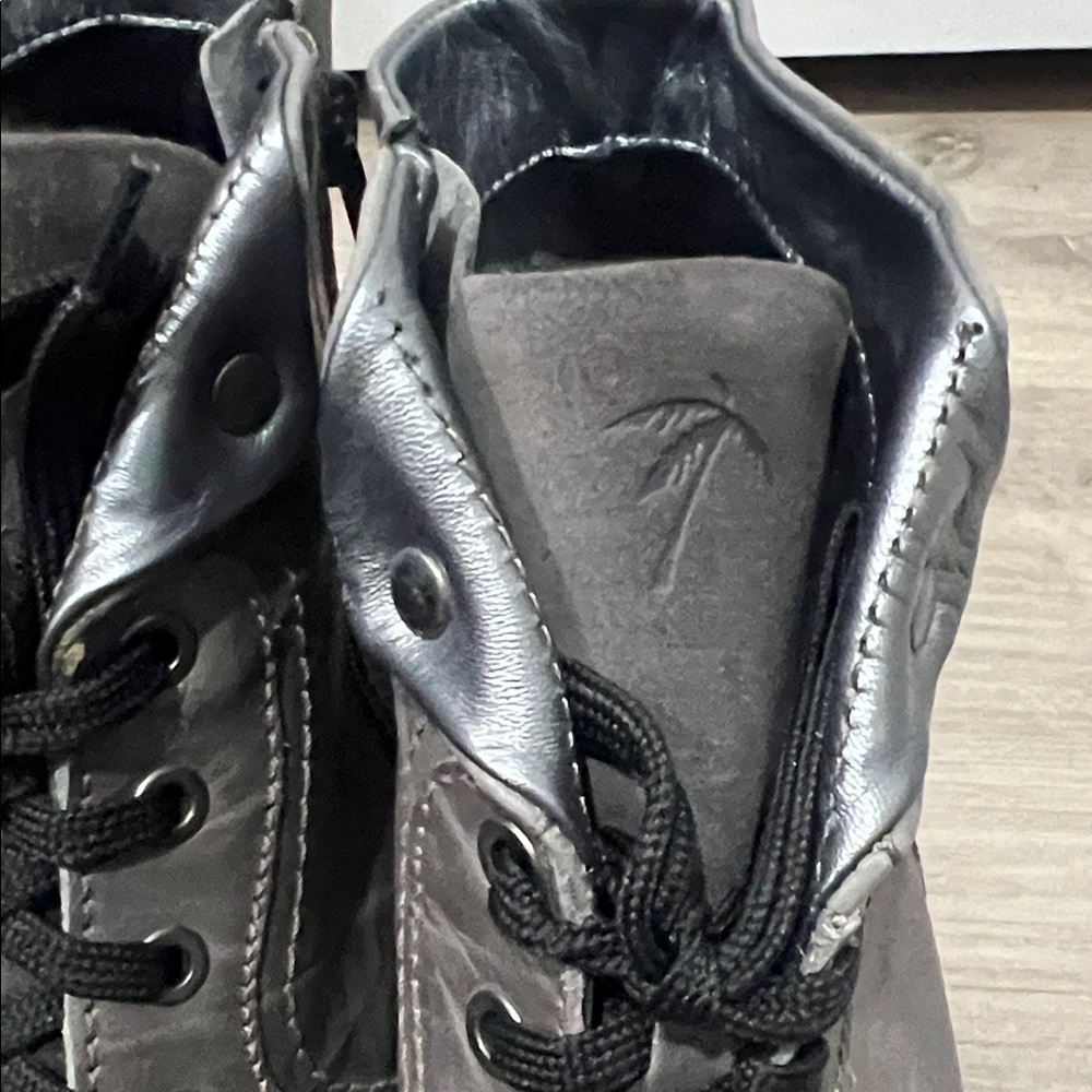Dromedaris‎ Karissa Scrunched Gray Lace-Up Boots, Women's Size 41 or 10-10.5 - Picture 11 of 14